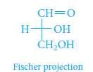 Chirality; Fischer Projection Formulas and D,L-Sugars Monosaccharides 6 Fischer projection is a method of representing chiral molecules in two dimensions using vertical and horizontal lines.