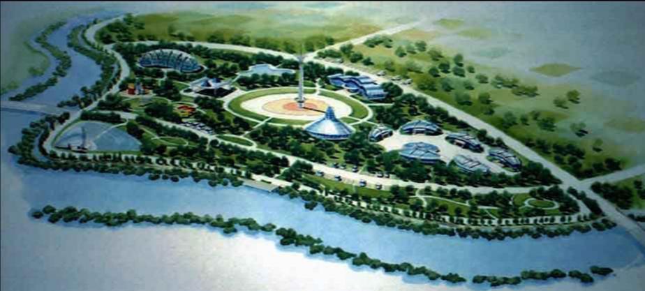 Proposed green and blue park along the river bank. Iloilo River has a relatively high biodiversity.
