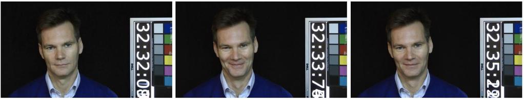 video-sequences capturing smiling subjects.