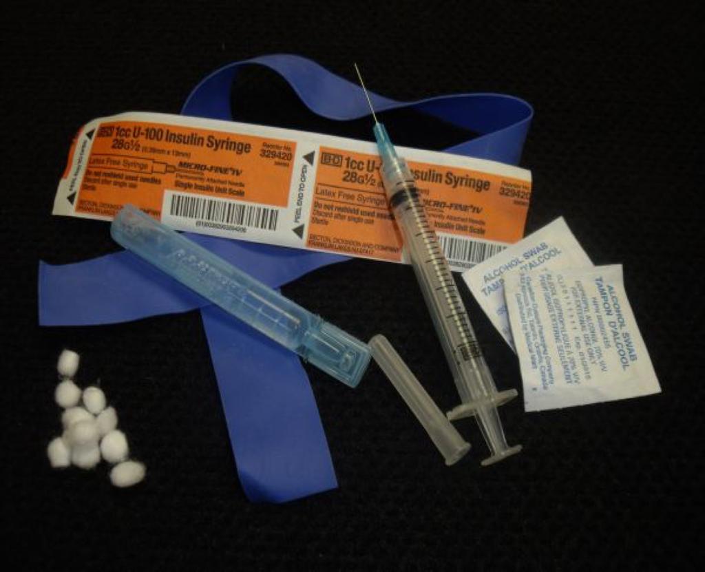 Supplies: These may include but are not limited to the following prevention items: -Sterile syringes 1 ml