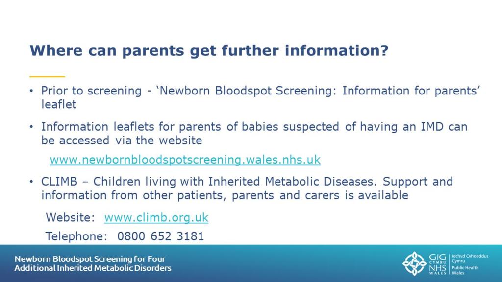 Slide 18: Where can parents