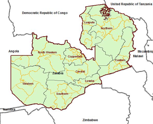 3. Cholera in Zambia Zambia is experiencing a cholera outbreak in the district of Mpulungu in northern Province since 03 August 2012. As of 27 August 2012, a total of 153 cases and 2 deaths (CFR: 1.