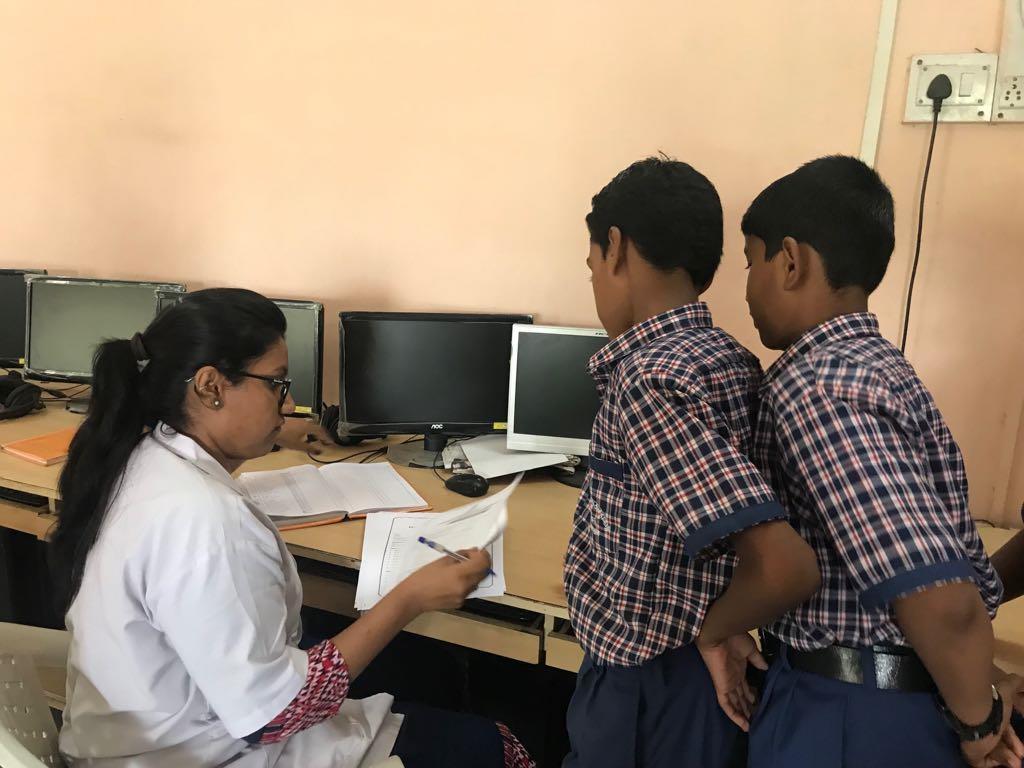 The Department of Public Health Dentistry organized and conducted a free dental check up and health awareness camp at RAMBHAU MHALGI SCHOOL,