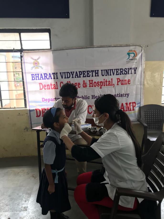 The department of Public Health Dentistry organized and conducted a free Dental Checkup and Health Awareness Camp at UTKARSH SCHOOL, AMBEGAON BK. on 26/06/2018.
