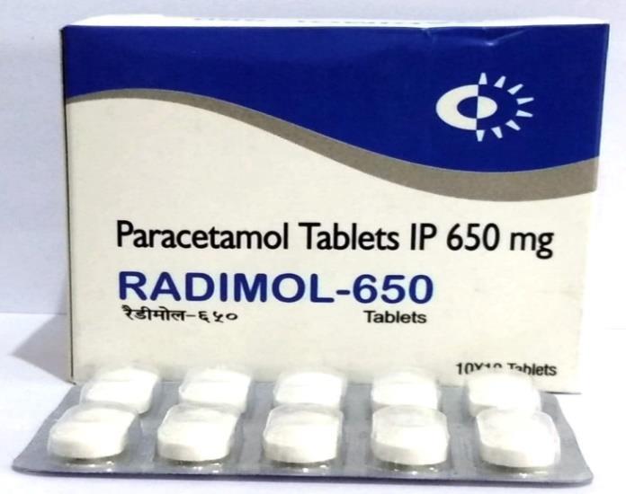RADIMIL-650 Paracetamol IP 650 mg RDIFIX-O LB