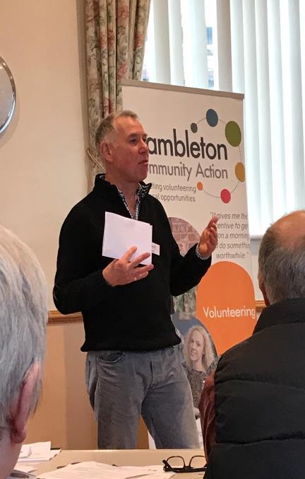 INFORMATION & SUPPORT Hambleton Community Action provided a wide range of support services to other charities and