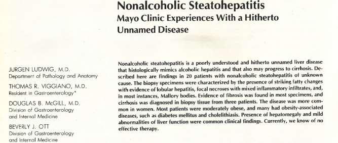 Steatosis/Steatohepatitis Most common etiologies NAFLD = Non-Alcoholic Fatty