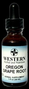 Examples of Western Herbal Products Ingredients: Oregon Grape Root (Berberis aquafolium), Grain Alcohol, Deionized Water Serving Size: 333 mg/ml (30 drops) Dosage: General (long-term) 10-40 drops,