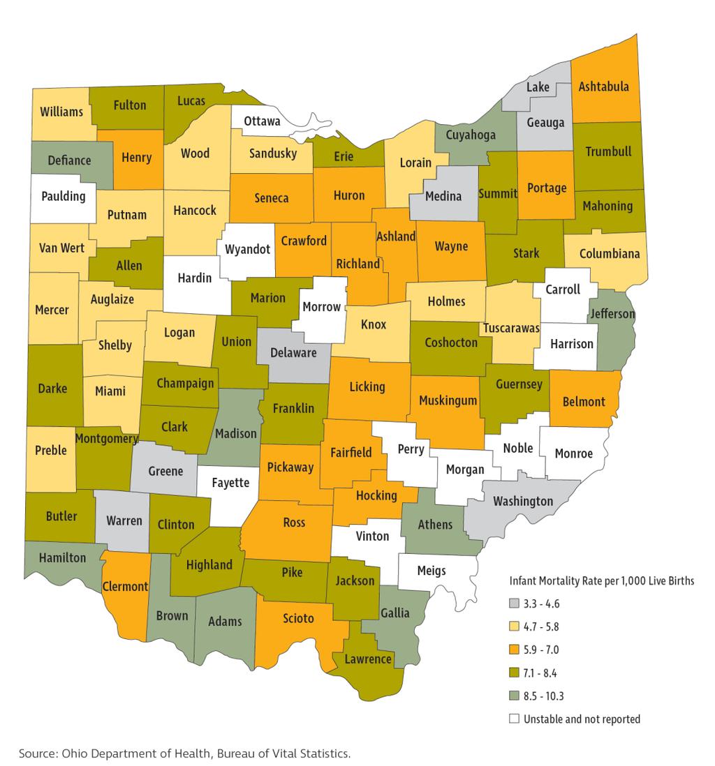 2017 Infant Mortality Report: The Ohio Department of Health released the 2017 Infant Mortality Report in December of 2018.
