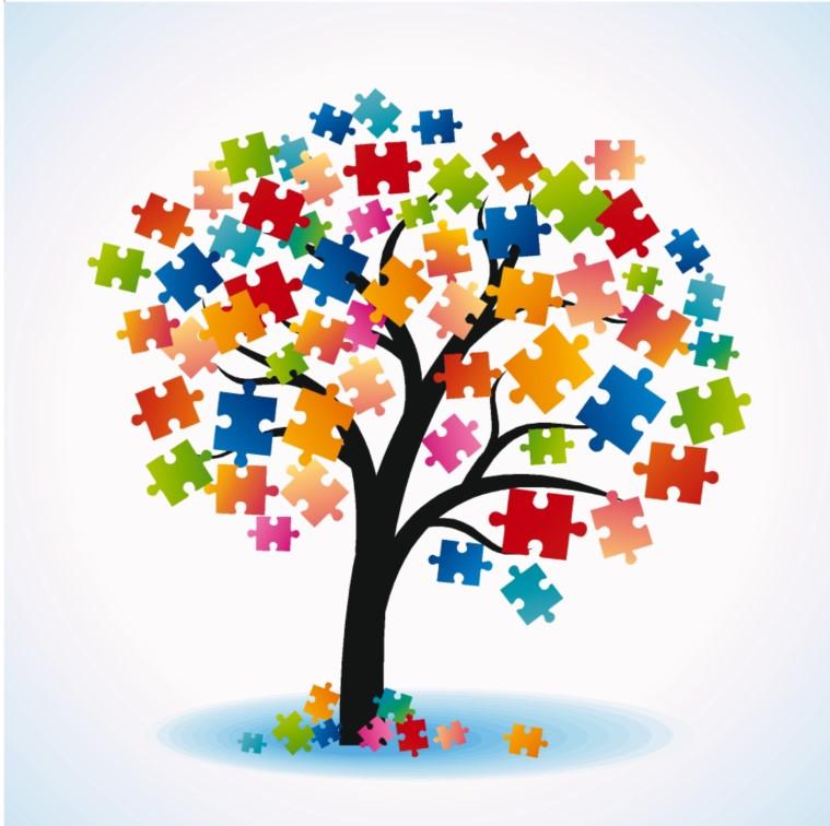 This is how a family tree may look for someone on the Autism Spectrum.