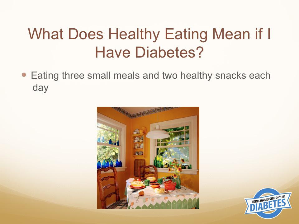 healthy food choices. Large portions of food can cause a rise in blood glucose.