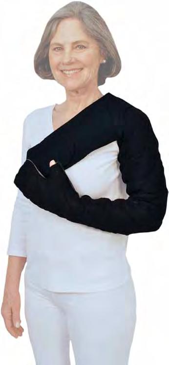 Finally, a garment that covers the shoulder with a comfortable chest strap.