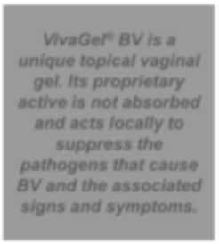 VivaGel BV Treatment & Symptomatic Relief of BV VivaGel BV gains EU approval for the treatment and rapid relief of BV Allows for marketing in 28 EU countries & EFTA countries (population >260m women)