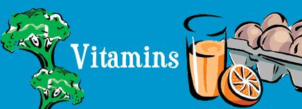 Vitamins Water Soluble B vitamins and vitamin C thiamin, riboflavin, niacin, biotin, B6 (pyridoxine), folate, B12, and vitamin C These