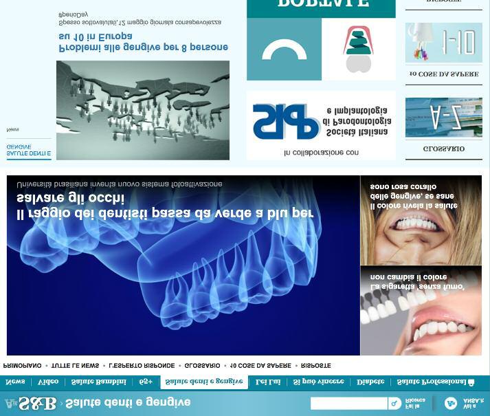 SIdP for ANSA Channel AnSA CHAnnEl: https://www.ansa.it/canale_saluteebenessere/notizie/salute_denti_gengive/index.