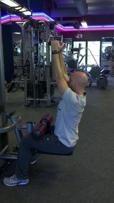 Workout B V-Grip Pulldown Attach a V-Grip to a cable.