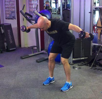 DB Rear Lateral Raise Contract your glutes, brace your abs and keep   floor.