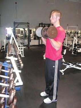Works: Chest, Triceps DUMBBELL CURL While