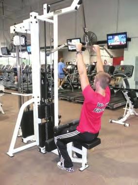 Works: Rhomboids, Middle Trap CLOSE GRIP LAT PULL-DOWN At a lat pull down