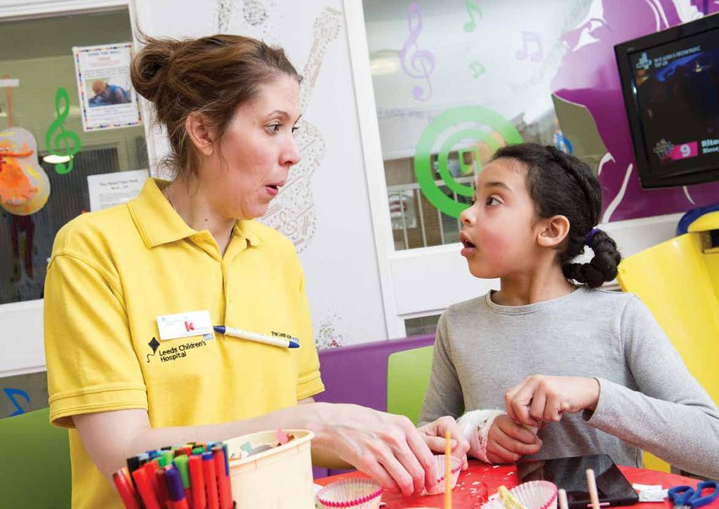 we began to play Coming into hospital can be an anxious time for any child or young person, so we aim to make sure Leeds Children s Hospital is a friendly, welcoming place to be.