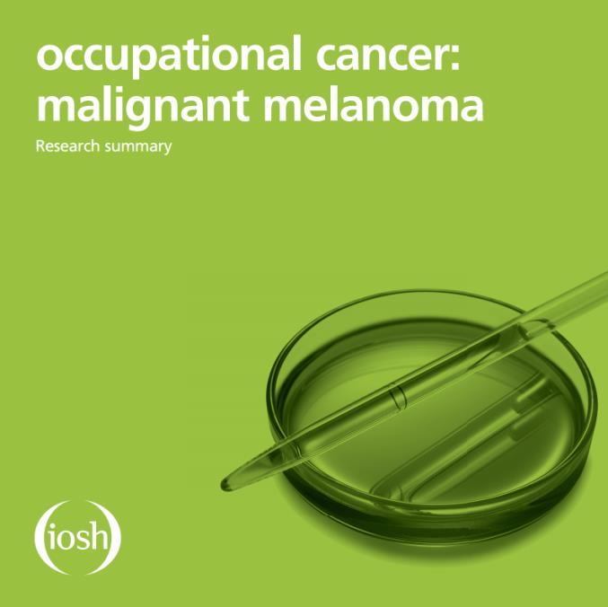New IOSH research on work-related sun exposure in Britain Imperial College London - Skin cancer kills 60 workers a year - 1,500 new cases of non-melanoma skin cancer and 240 new cases of