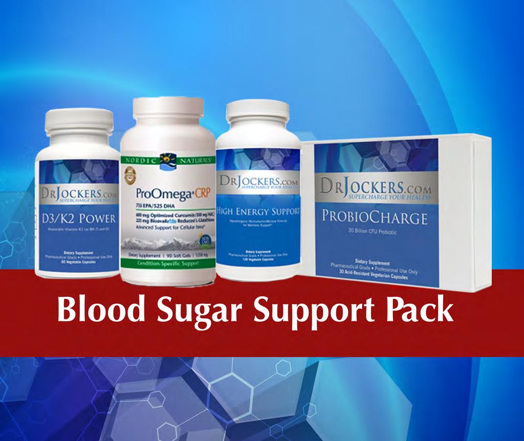 We have put together all of these key areas into a simple 4 supplement blood sugar support pack to make your life easier.