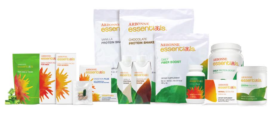 Arbonne Essentials for Daily Health Story The Arbonne Essentials for Daily Health products consist of supplements formulated with the latest technology, premium ingredients, and nutrition from whole