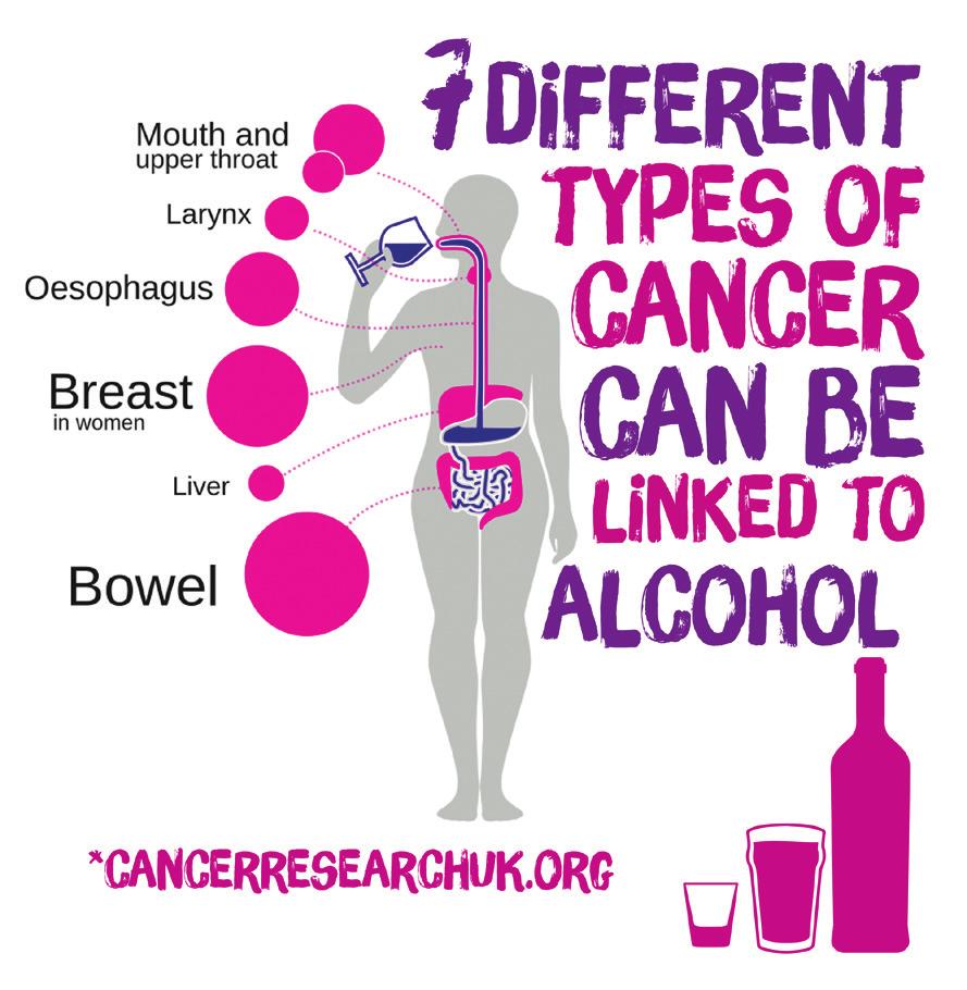 No Safe Level of Alcohol There is no safe level of alcohol consumption when seeking to reduce the risk of alcohol-related cancers.