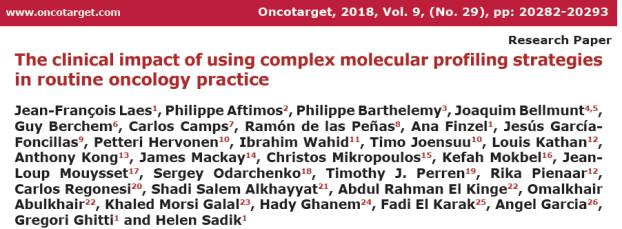 cases, new therapeutic alternative can be recommended Molecular profiling of metastatic prostate cancer 33 Distribution of recommended