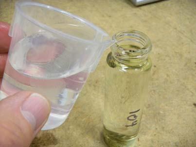The beaker makes it less likely you will spill and makes it easier to fill the 40ml bottle (