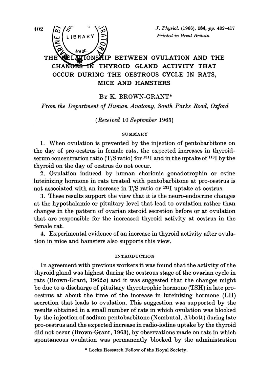 402 r J. Phy8iol. (1966), 184, pp.