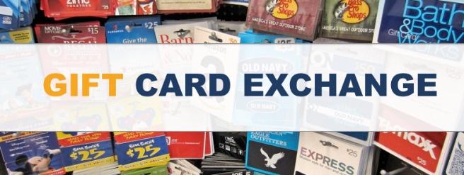 exchange, bring at least one gift card