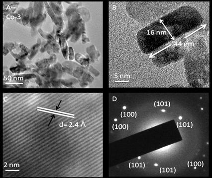 The high resolution TEM images of Co-3 sample are presented in figure: 3.