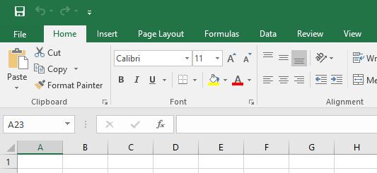 In Microsoft Excel