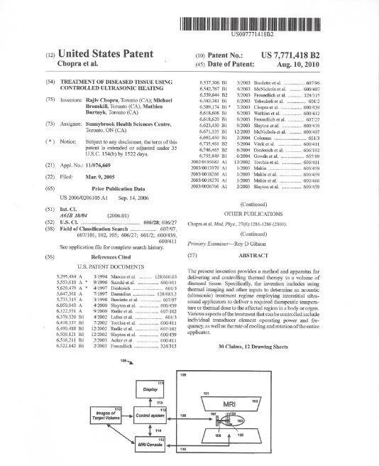 Opportunity is Well Protected Strong IP Portfolio: 6 patents issued in the United