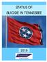 STATUS OF SUICIDE IN TENNESSEE