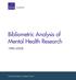 Bibliometric Analysis of Mental Health Research