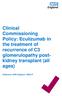 Clinical Commissioning Policy: Eculizumab in the treatment of recurrence of C3 glomerulopathy postkidney transplant (all ages)