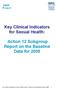Action 12 Subgroup Report on the Baseline Data for 2005