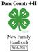Dane County 4-H. New Family Handbook