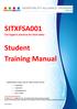 Student Training Manual
