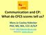 Communication and CP: What do CFCS scores tell us?