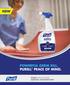 POWERFUL GERM KILL, PURELL PEACE OF MIND. PURELL HEALTHCARE SURFACE DISINFECTANT