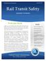 Rail Transit Safety. Quarterly Newsletter