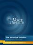 The Sound of Success Essential Elements of Effective Speech