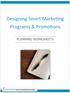 Designing Smart Marke<ng Programs & Promo<ons