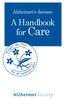 Alzheimer s disease: A Handbook for Care