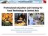 Professional education and training for Food Technology in Central Asia