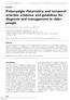 Polymyalgia rheumatica and temporal arteritis: evidence and guidelines for diagnosis and management in older people