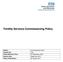 Fertility Services Commissioning Policy